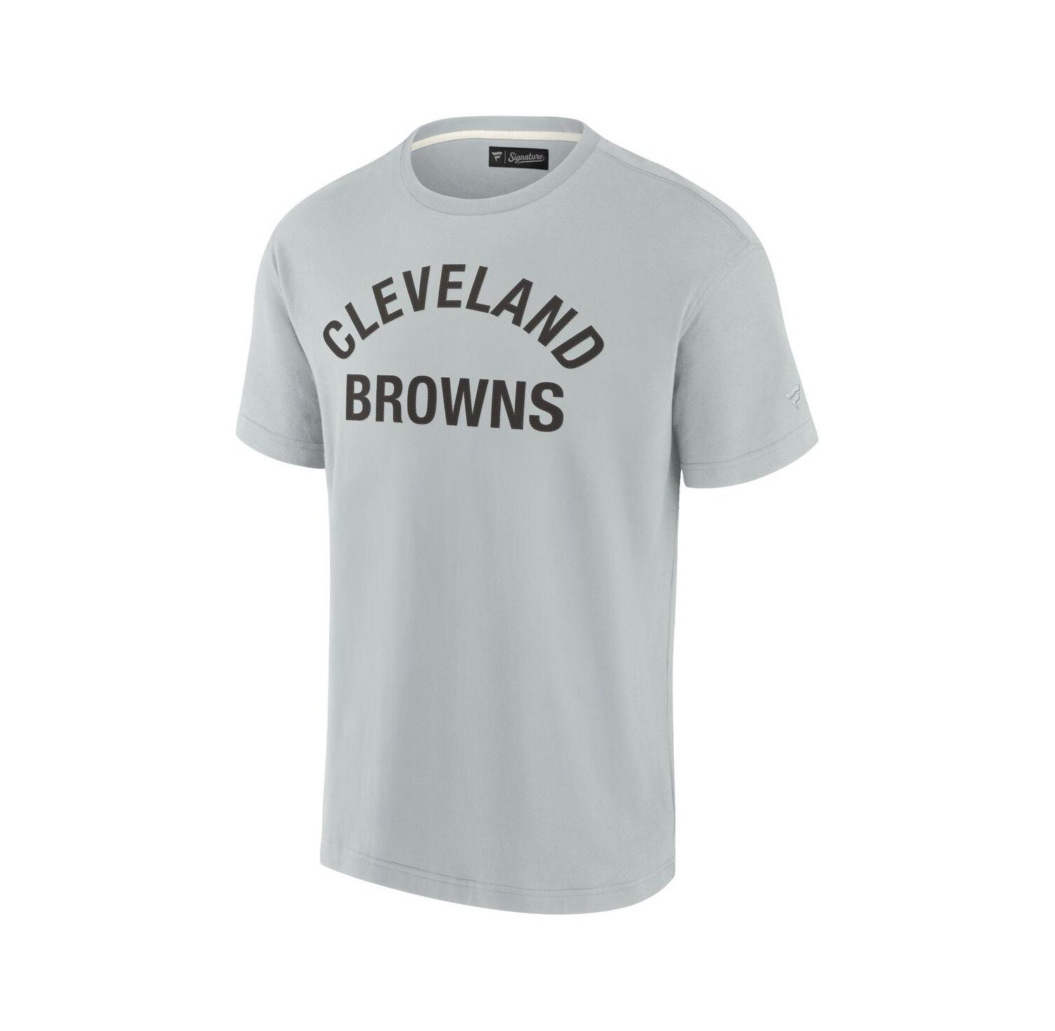 Men's and Women's Gray Cleveland Browns Super Soft Short Sleeve T-shirt