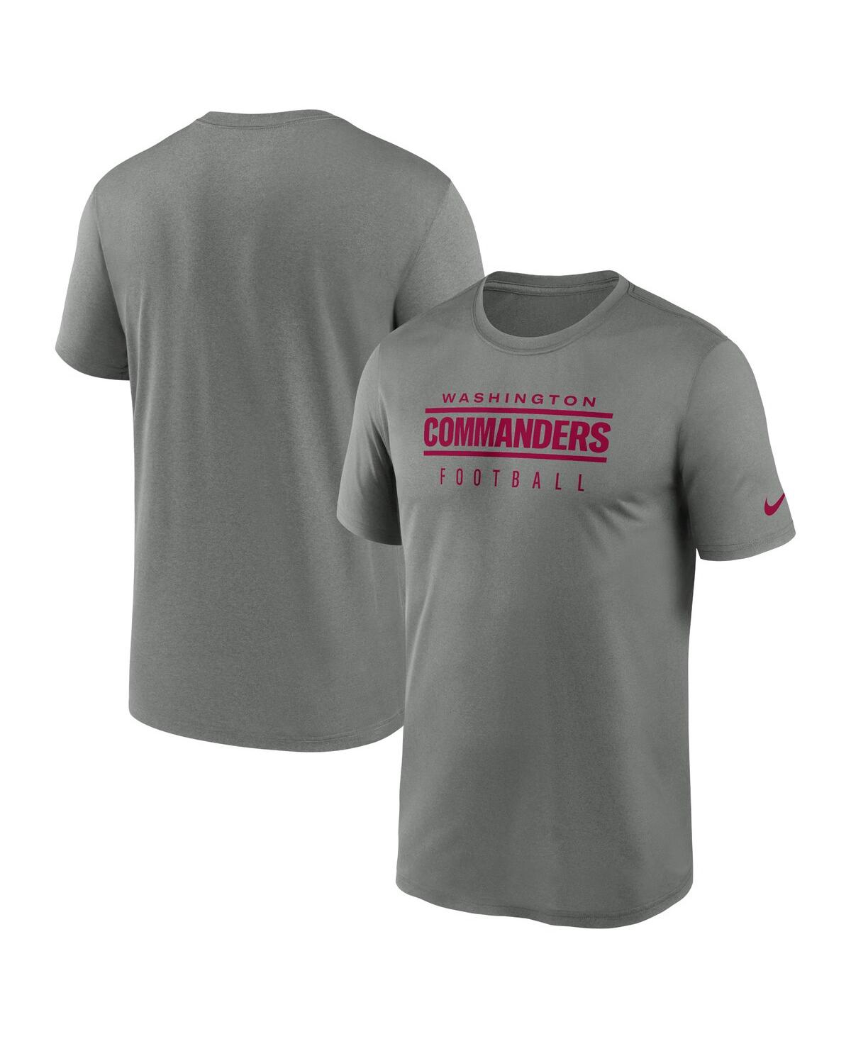 Nike Men's Dri-fit Sideline Legend (nfl Washington Commanders) T-shirt In Grey