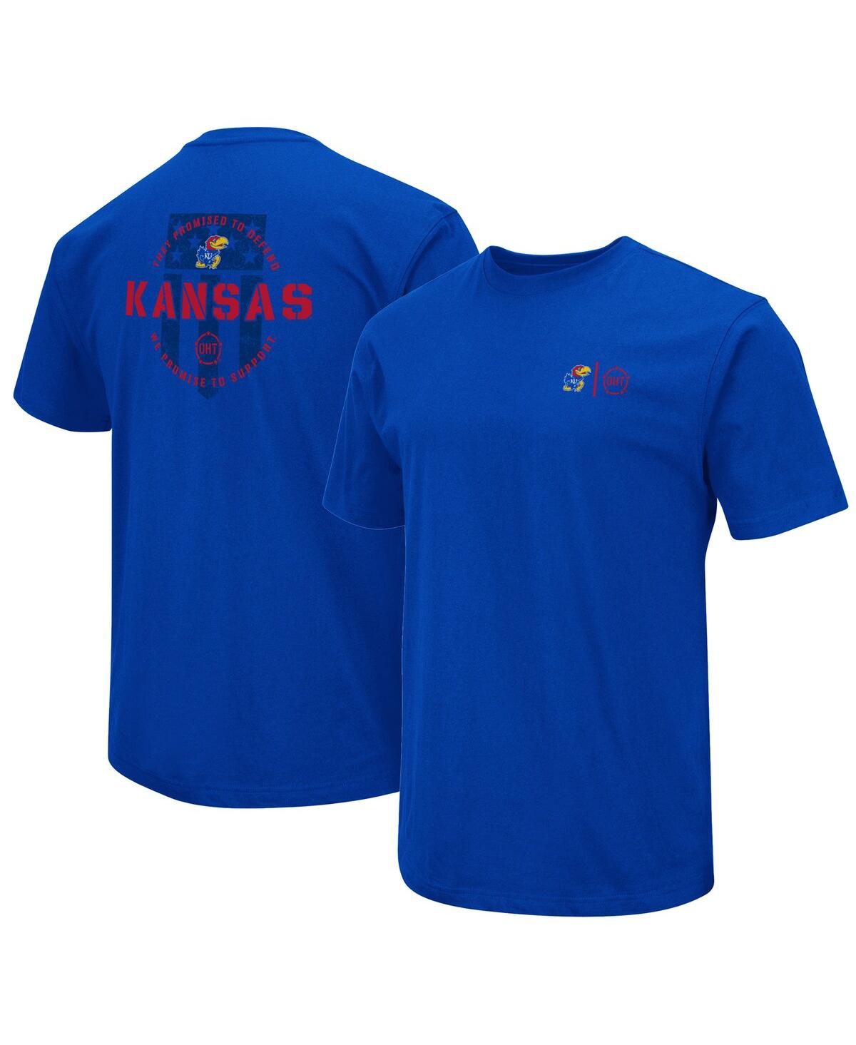 Shop Colosseum Men's  Royal Kansas Jayhawks Oht Military-inspired Appreciation T-shirt