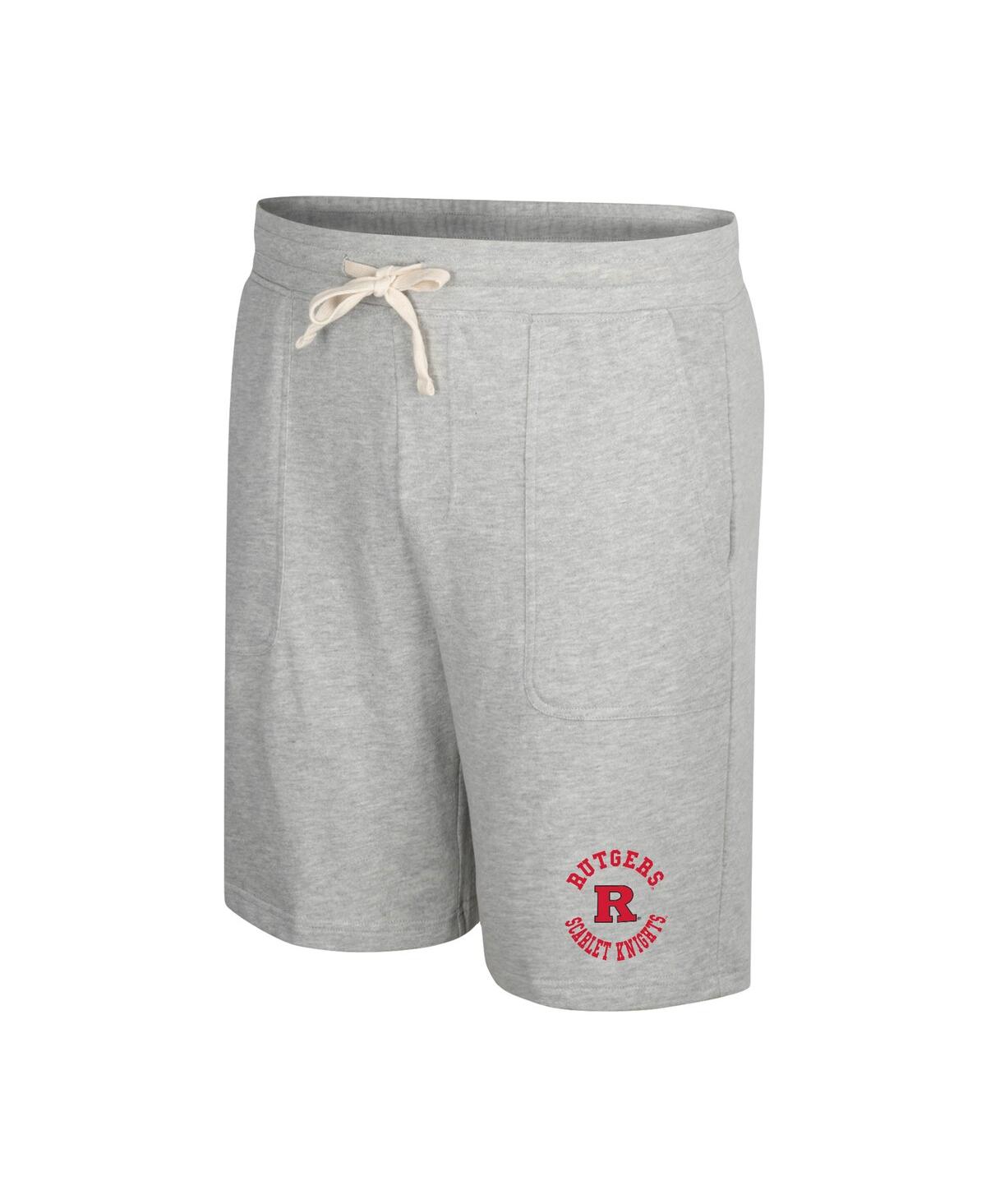 Shop Colosseum Men's  Heather Gray Rutgers Scarlet Knights Love To Hear This Terry Shorts