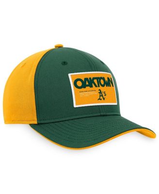 Men's Green, Gold Oakland Athletics Classic99 Colorblock Performance Snapback Hat