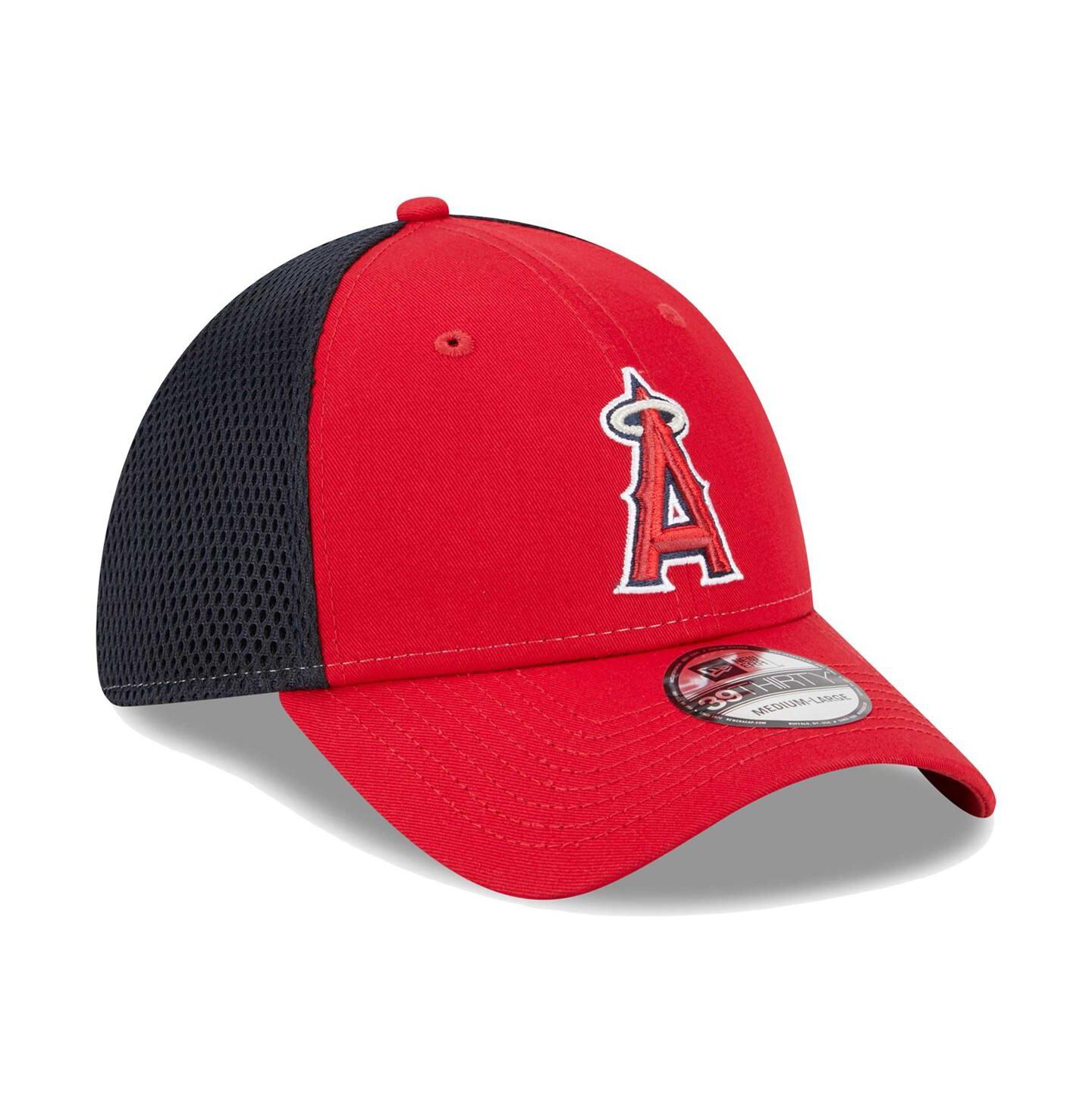 Мужская кепка New Era Red Los Angeles Angels Team Neo 39THIRTY Flex Hat — фото 4