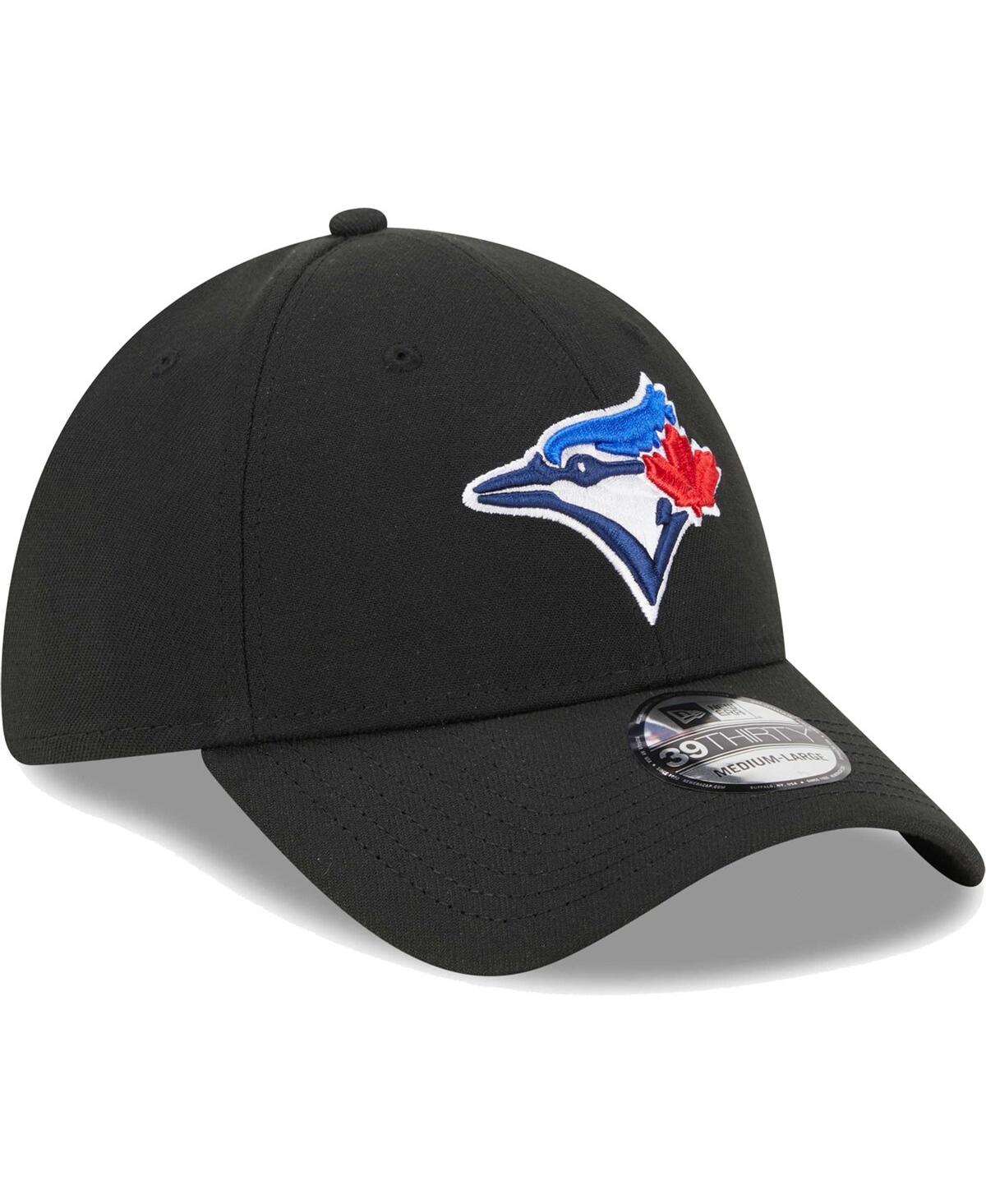 Men's New EraToronto Blue Jays Logo 39THIRTY Flex Hat - Black