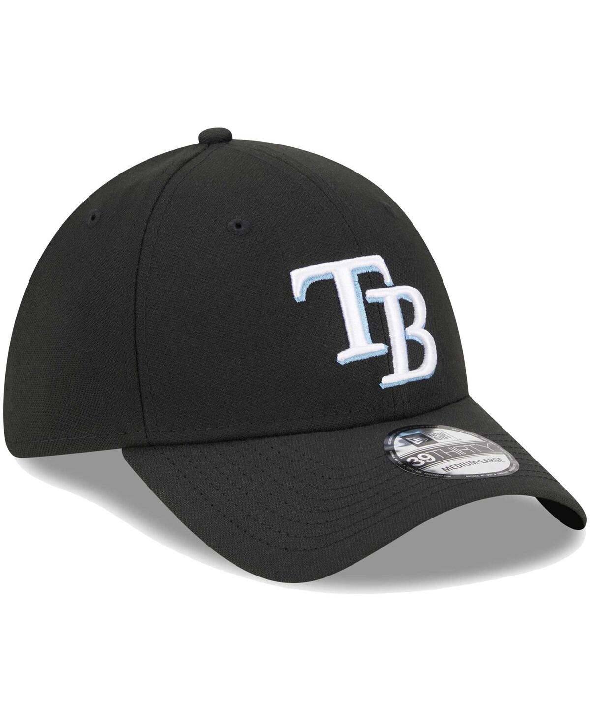 Men's New EraTampa Bay Rays Logo 39THIRTY Flex Hat - Black