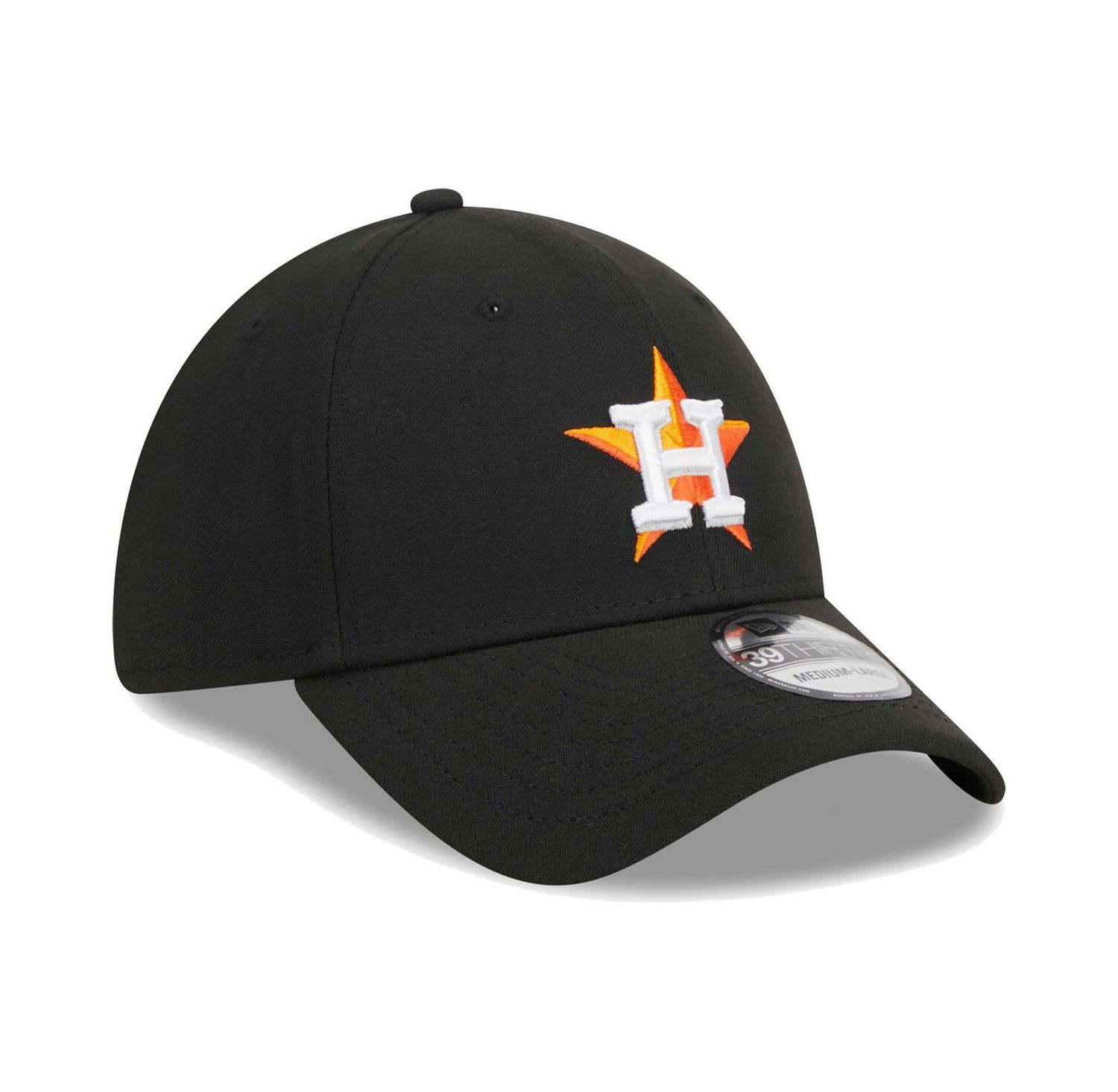 Men's Black Houston Astros Logo 39THIRTY Flex Hat