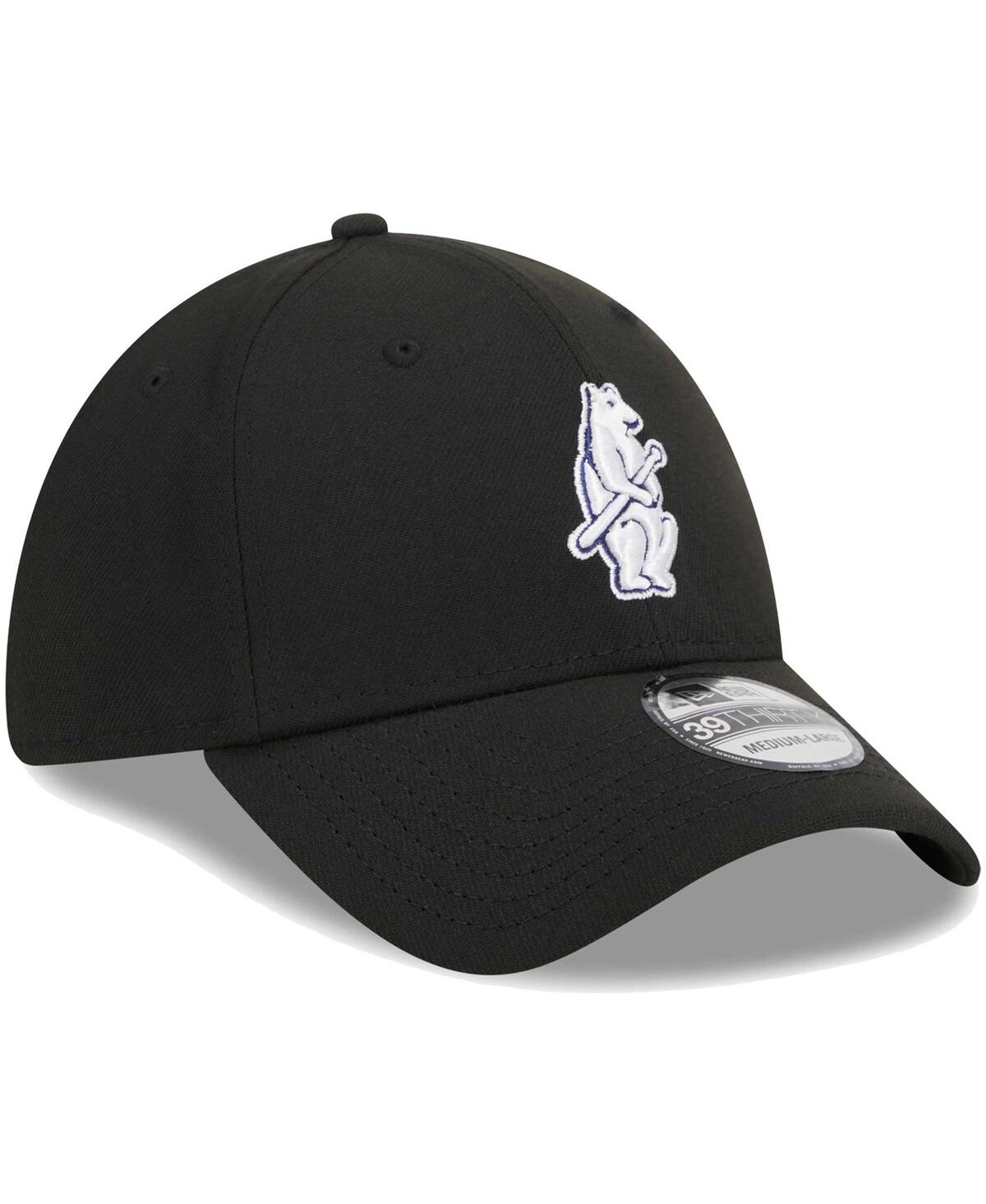 Men's New EraChicago Cubs Logo 39THIRTY Flex Hat - Black