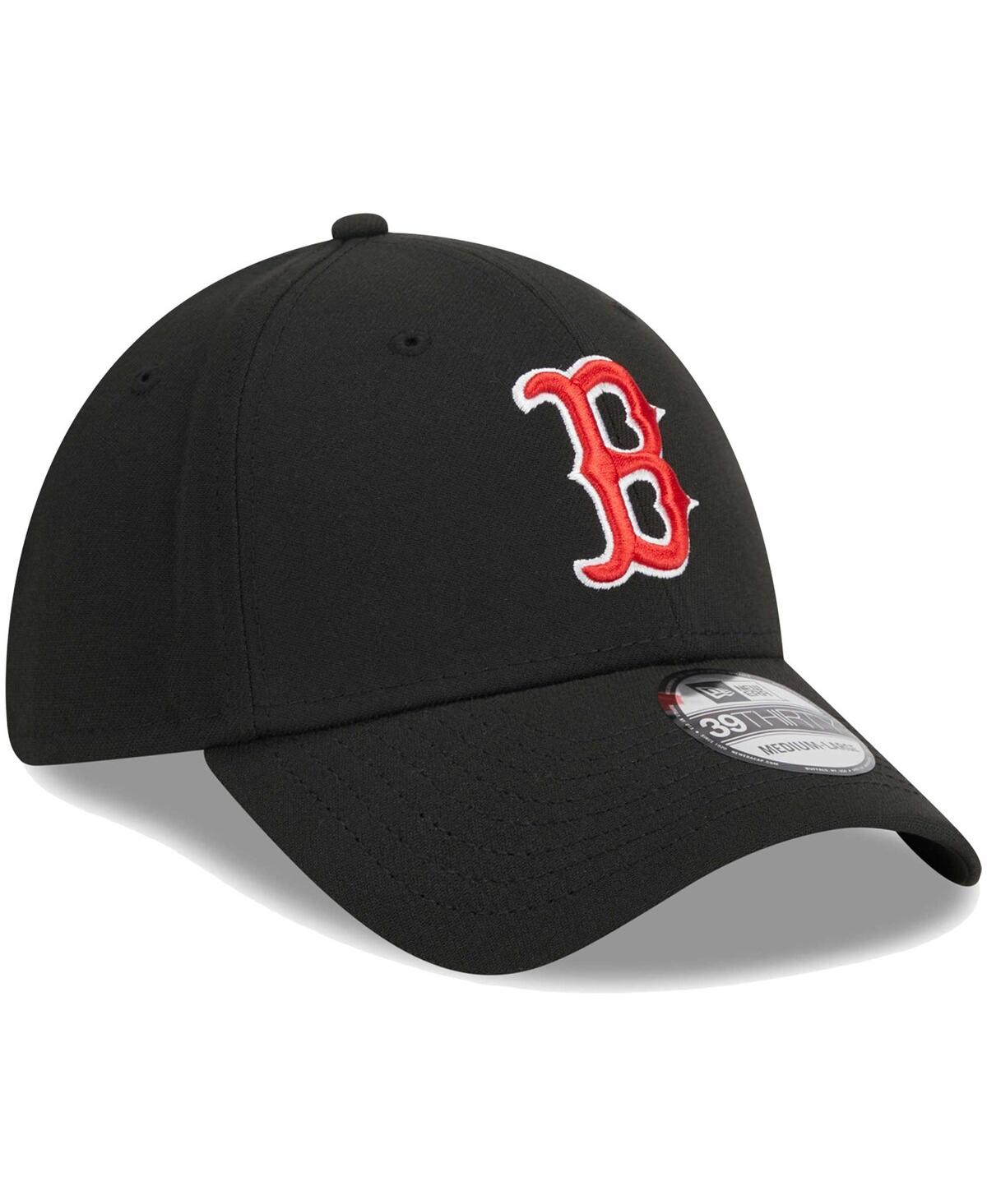 Men's New EraBoston Red Sox Logo 39THIRTY Flex Hat - Black