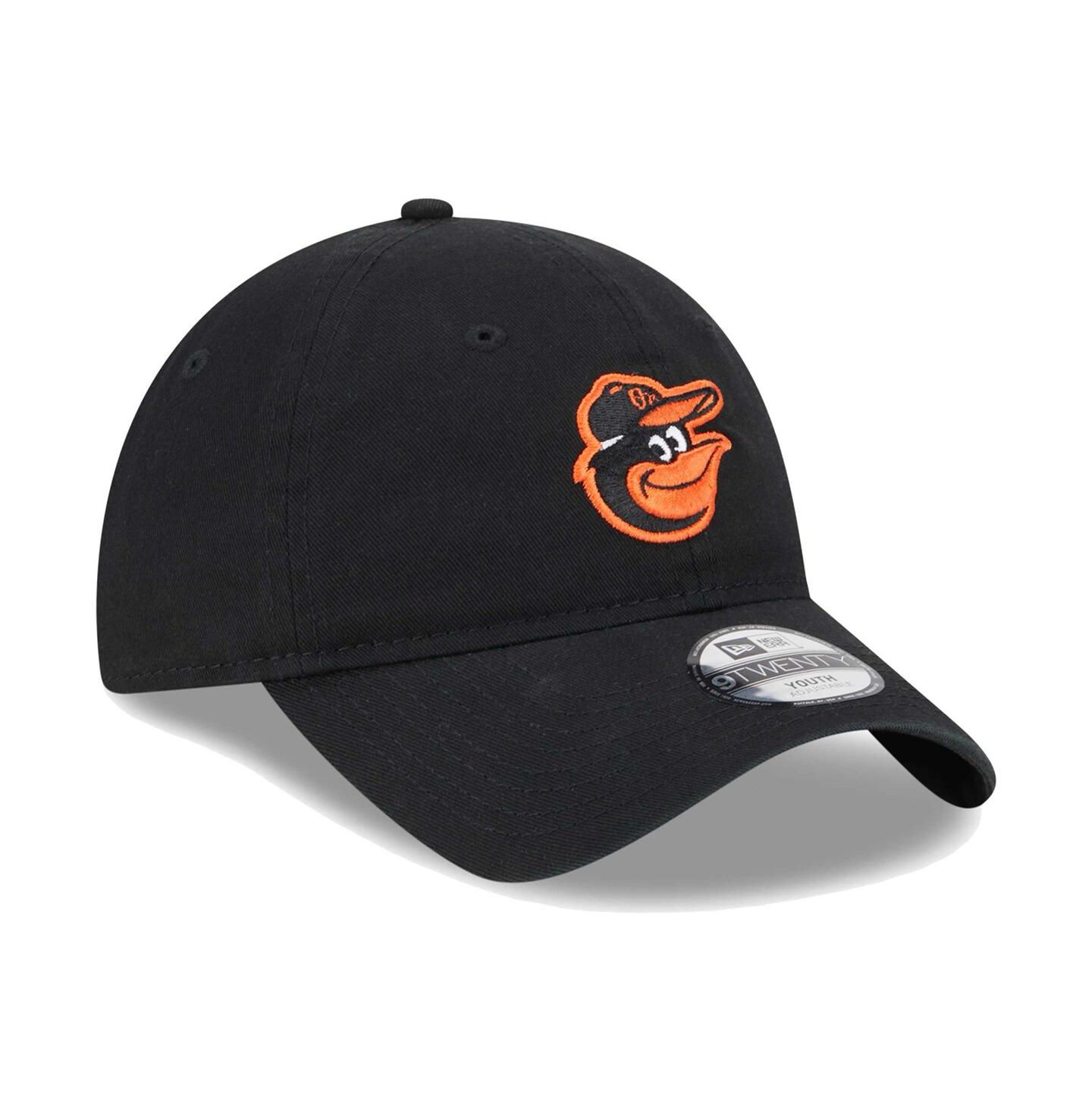 Детская кепка New Era Black Baltimore Orioles Team 9TWENTY Adjustable Hat — фото 4