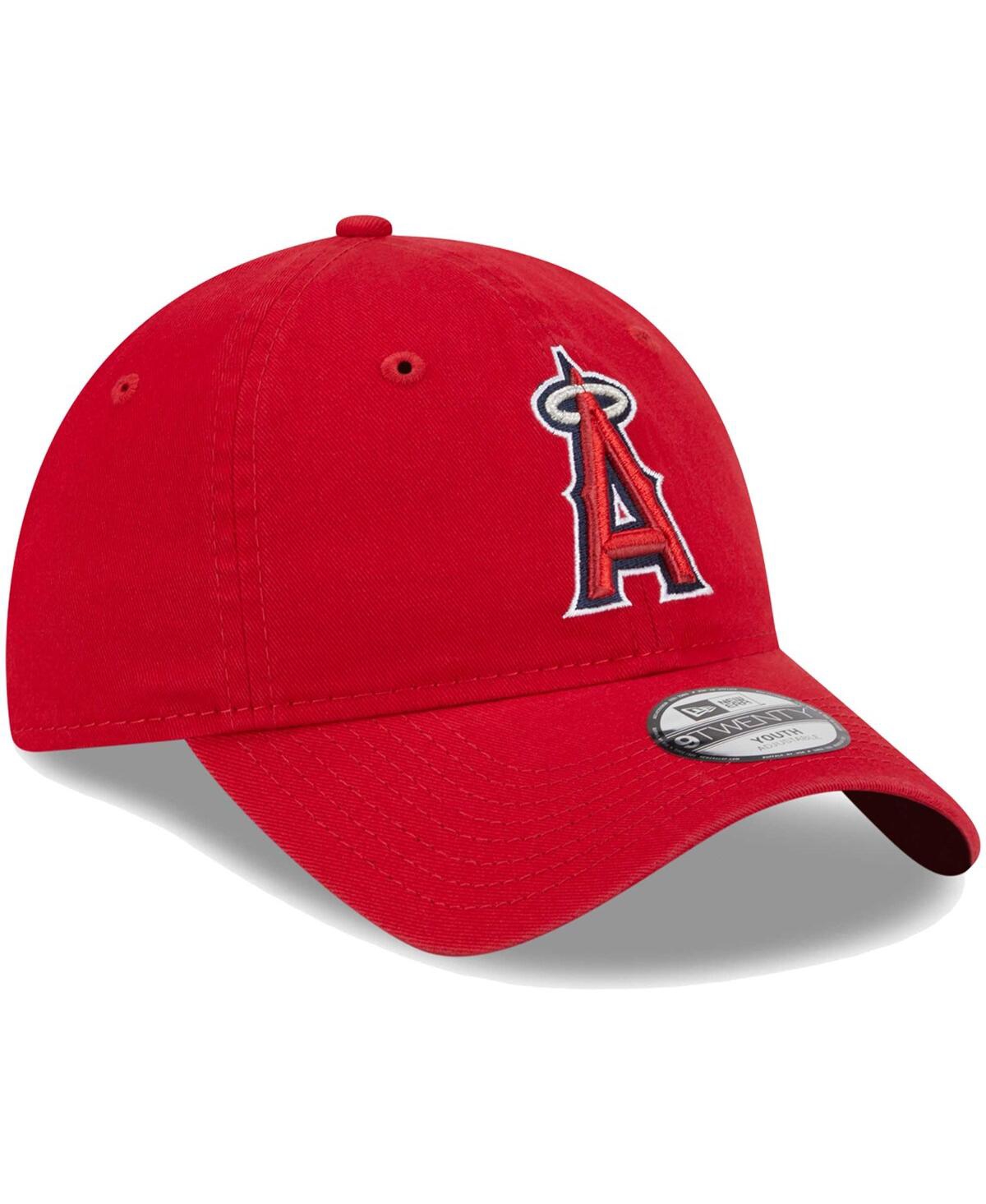 New Era Little Boys And Girls  Red Los Angeles Angels Team 9twenty Adjustable Hat In Red