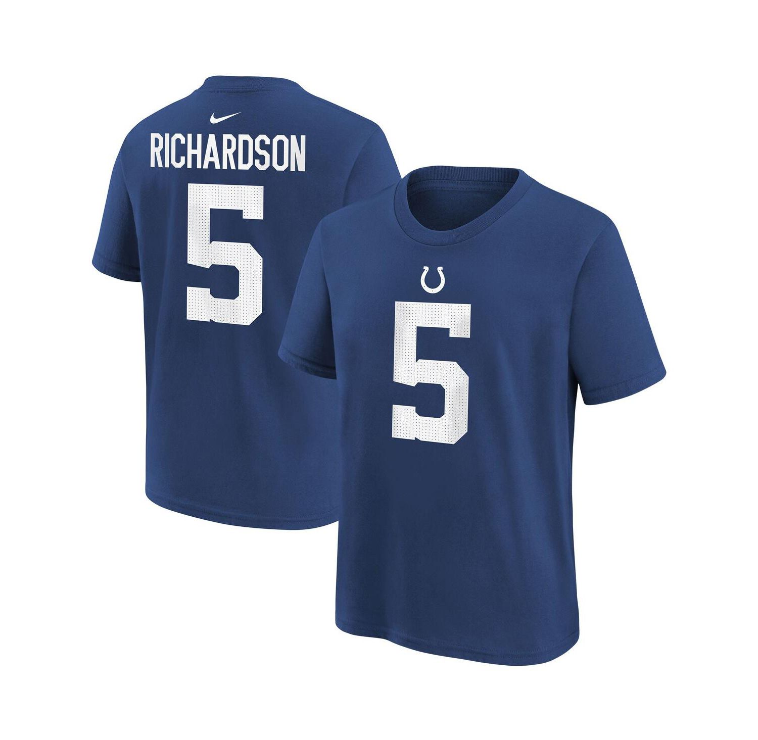 Big Boys Anthony Richardson Royal Indianapolis Colts 2023 NFL Draft First Round Pick Player Name and Number T-shirt