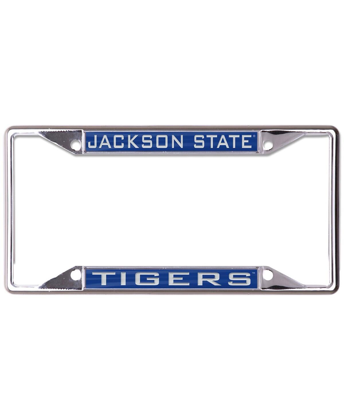 Wincraft Jackson State Tigers Printed Metal License Plate Frame In Gray