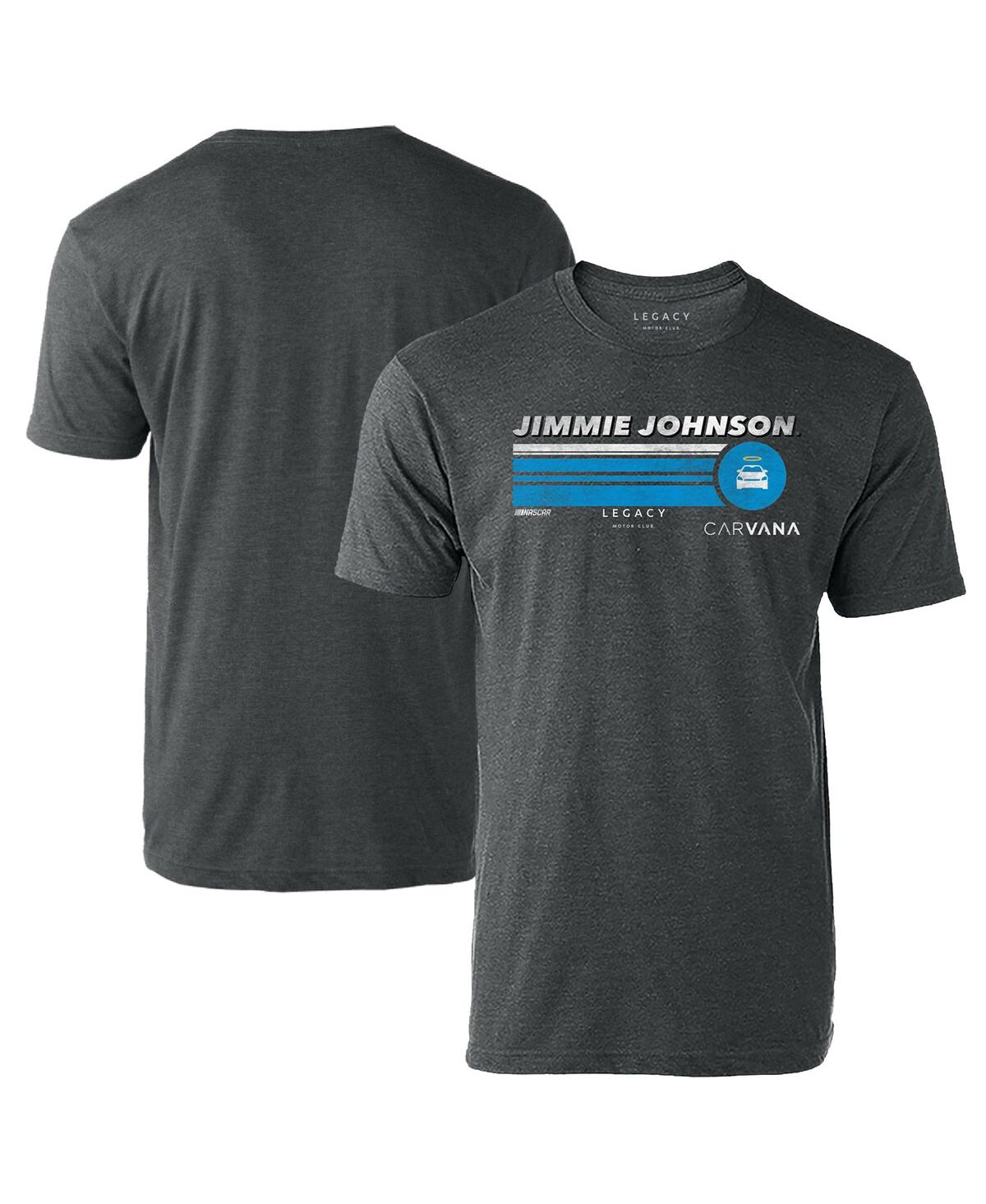 Men's Legacy Motor Club Team Collection Heather Charcoal Jimmie Johnson Hot Lap T-shirt - Heather Charcoal