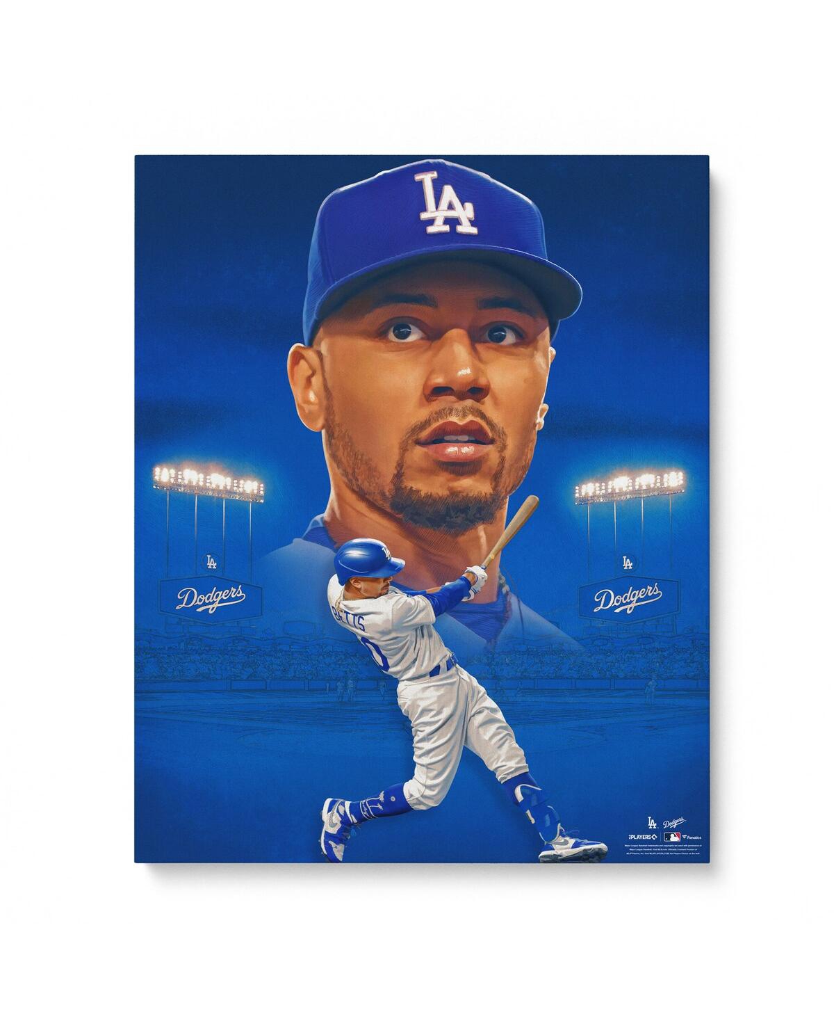 Fanatics Authentic Mookie Betts Los Angeles Dodgers Unsigned 16" X 20" Photo Print In Blue