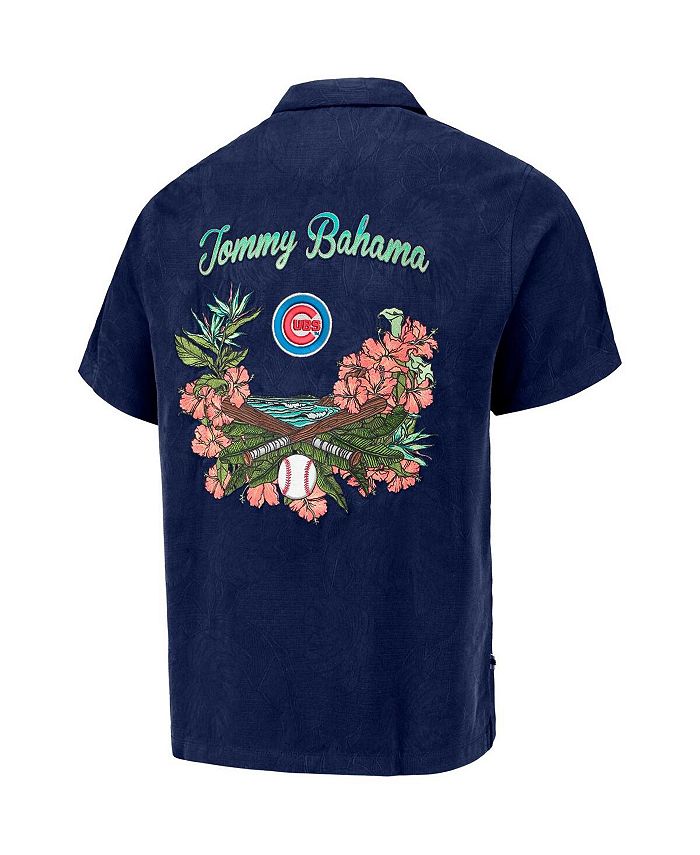 Tommy Bahama Men's Navy Chicago Cubs Baseball Bay Button-Up Shirt - Macy's