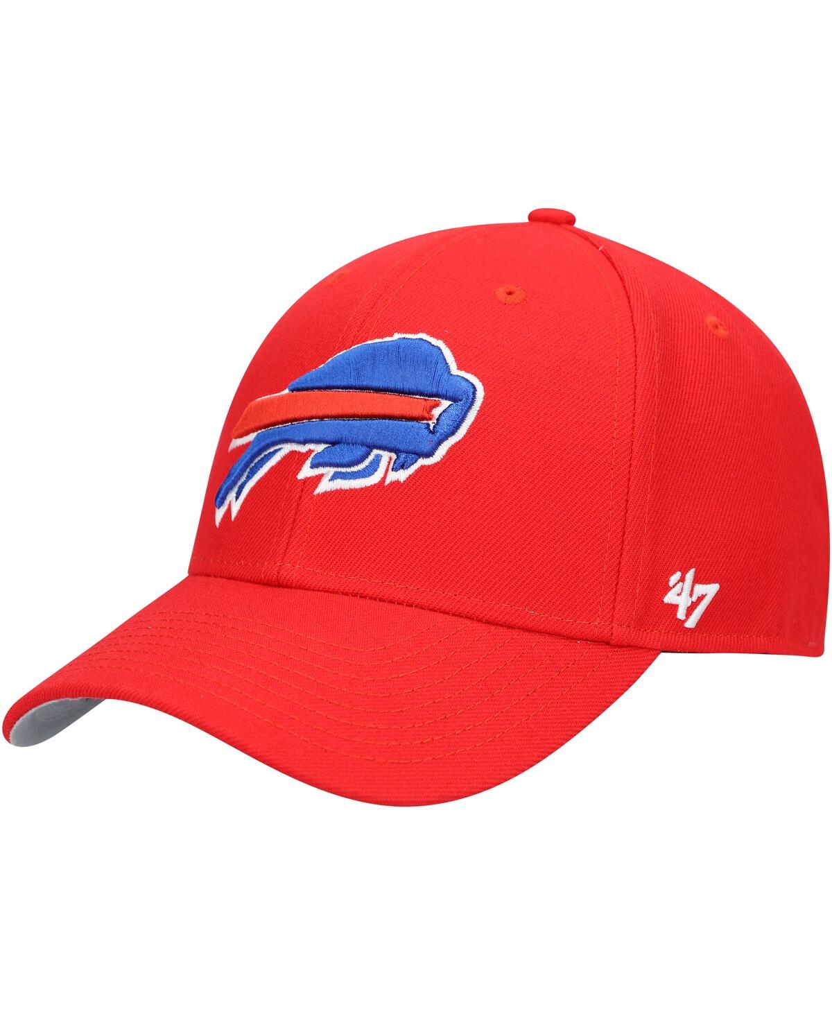 47 Brand Men's Buffalo Bills Secondary Clean Up Adjustable Cap In Red