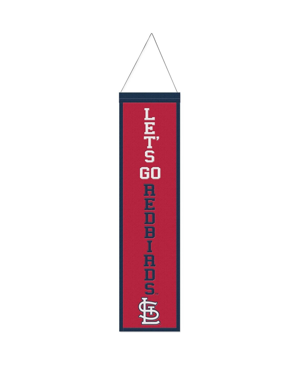 Wincraft St. Louis Cardinals 8" X 32" Slogan Wool Banner In Red