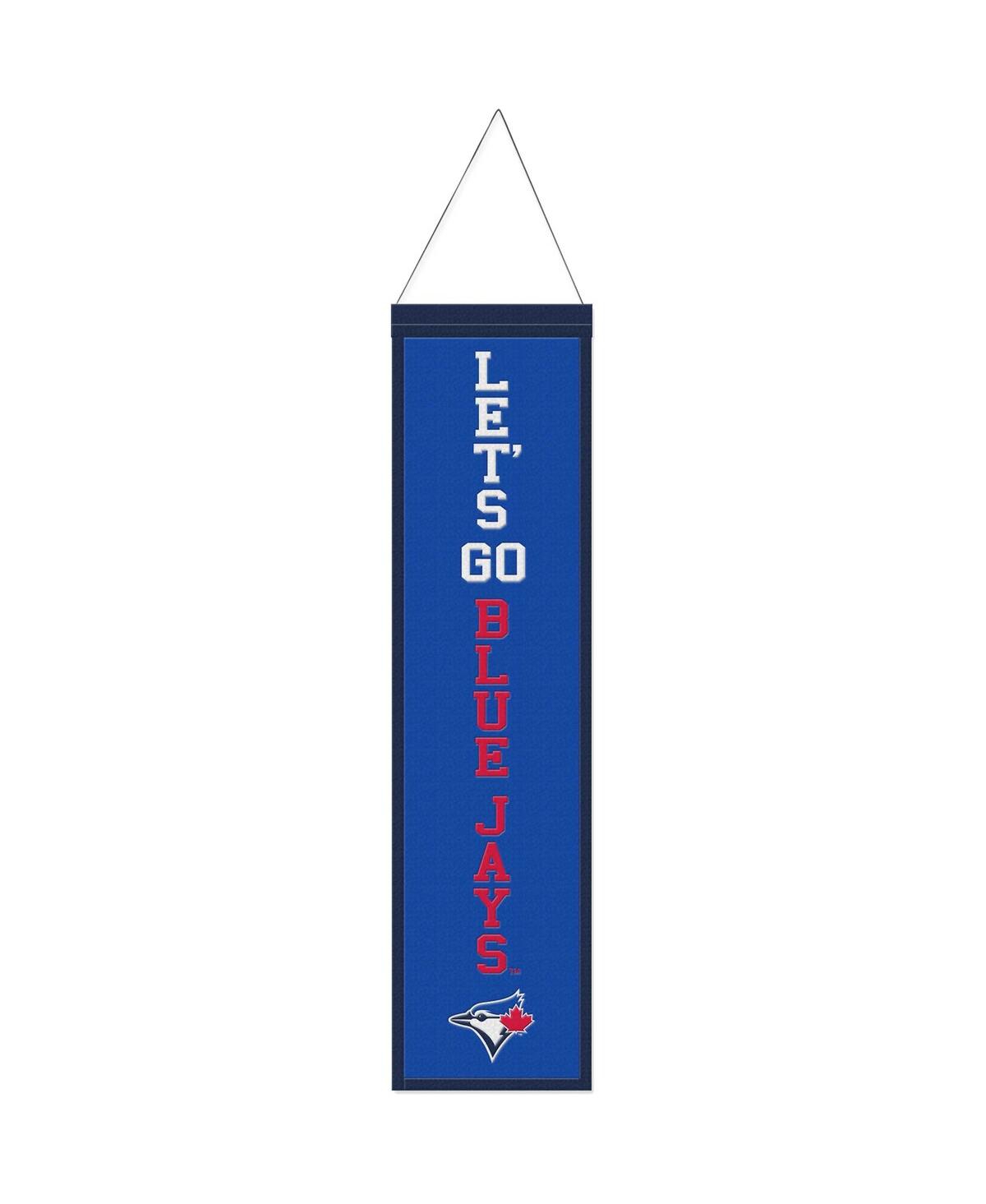Wincraft Toronto Blue Jays 8" X 32" Slogan Wool Banner In Blue