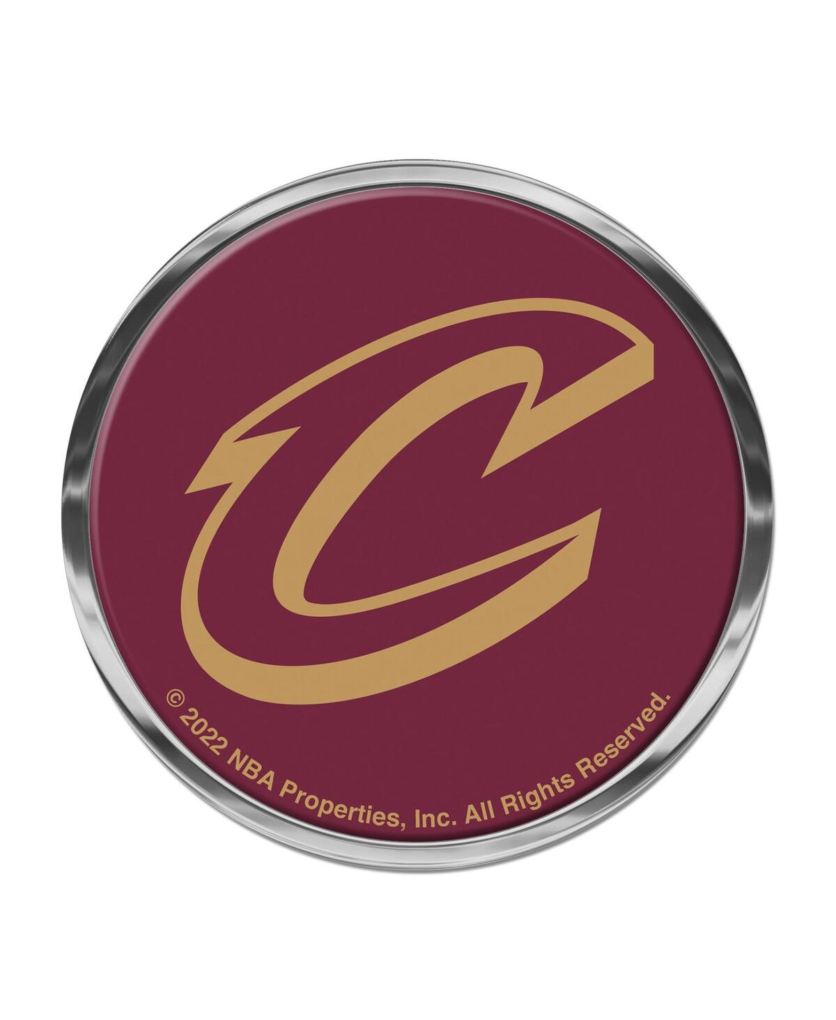 Wincraft Cleveland Cavaliers Chrome Domed Mvp Auto Emblem In Red