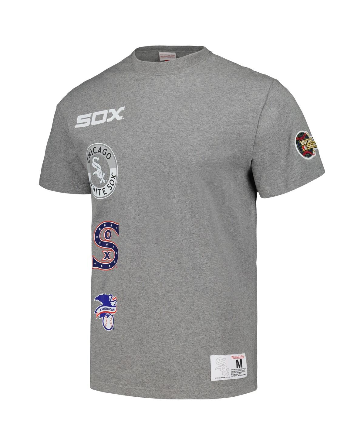 Mitchell & Ness Men's  Heather Gray Chicago White Sox Cooperstown Collection City Collection T-shirt In Heather Gray