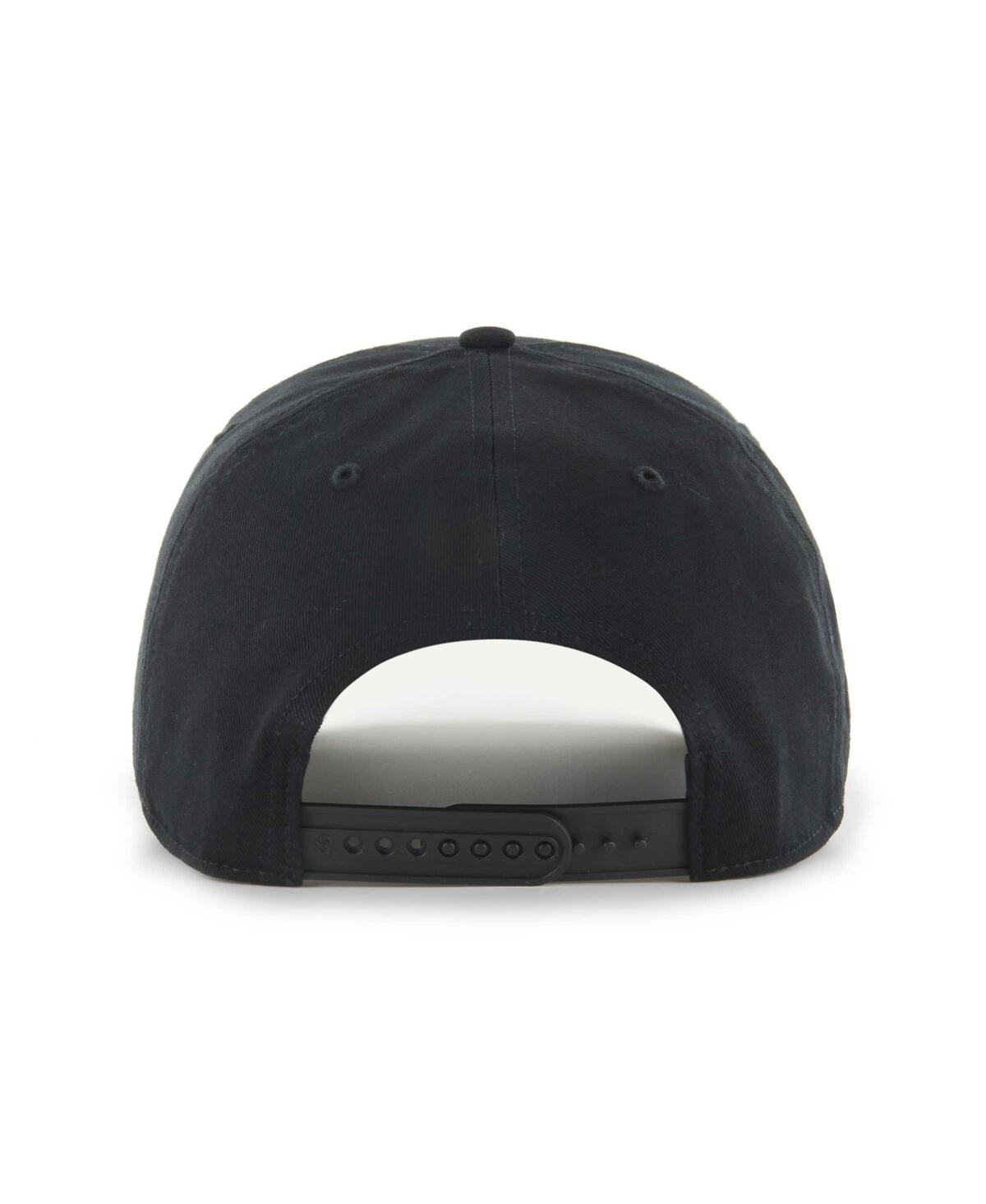 Men's '47 BrandToronto Raptors Contra Hitch Snapback Hat - Black