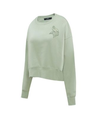 Women's Green Minnesota Vikings Neutral Pullover Sweatshirt