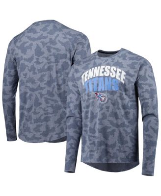 Men's Navy Tennessee Titans Performance Camo Long Sleeve T-shirt