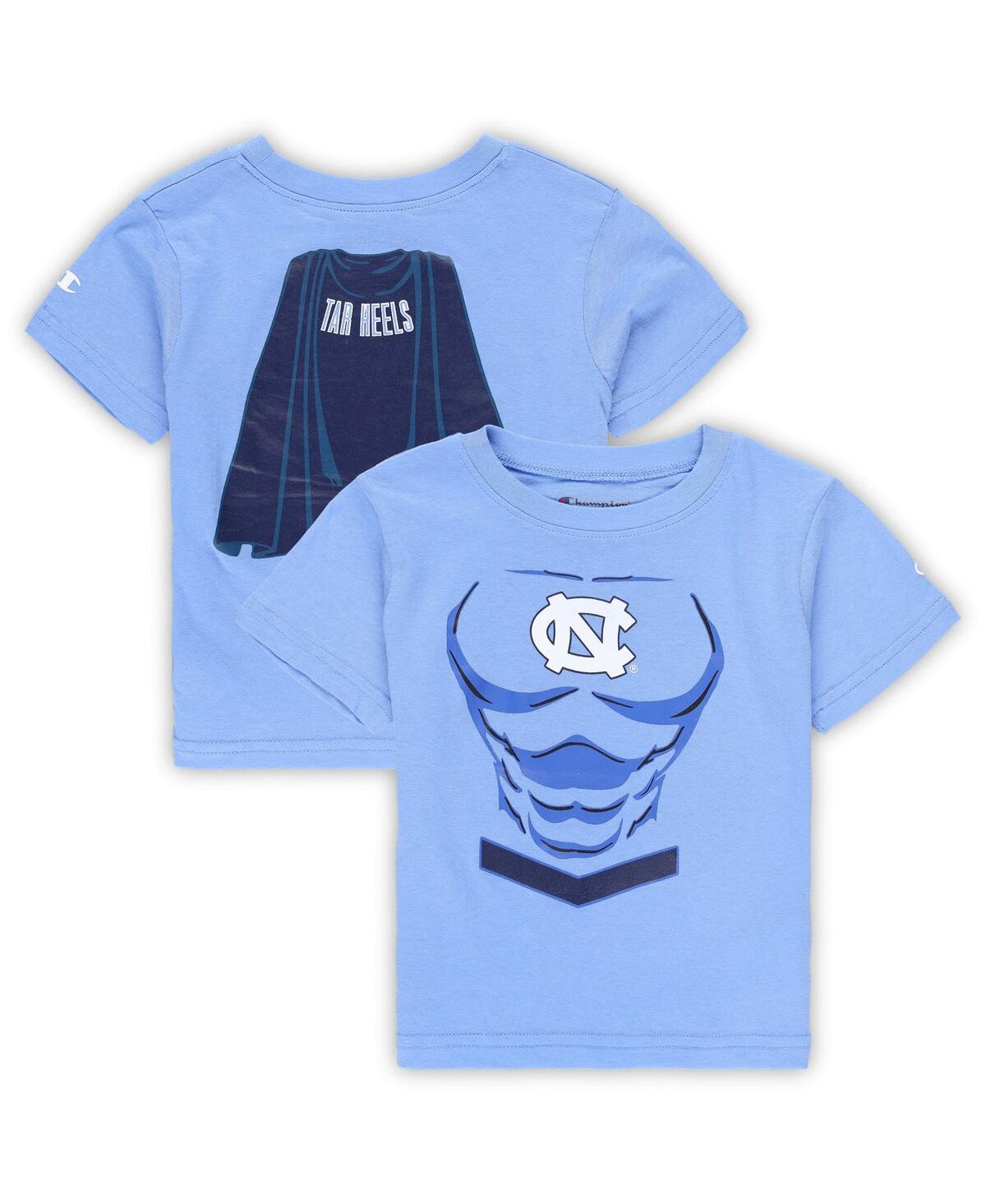 Champion Babies' Toddler Boys And Girls  Carolina Blue North Carolina Tar Heels Super Hero T-shirt