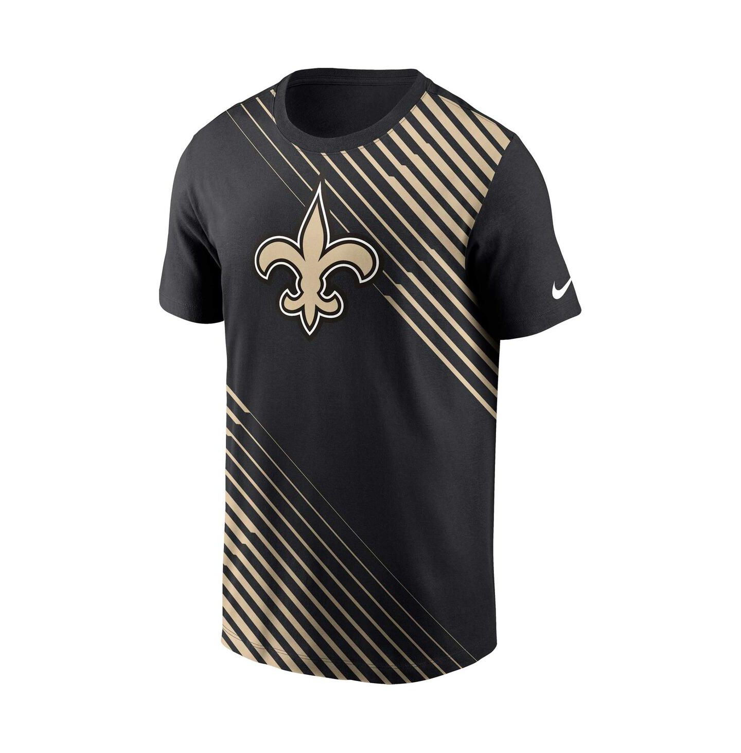 Мужская футболка Nike Black New Orleans Saints Yard Line Fashion Asbury — фото 3