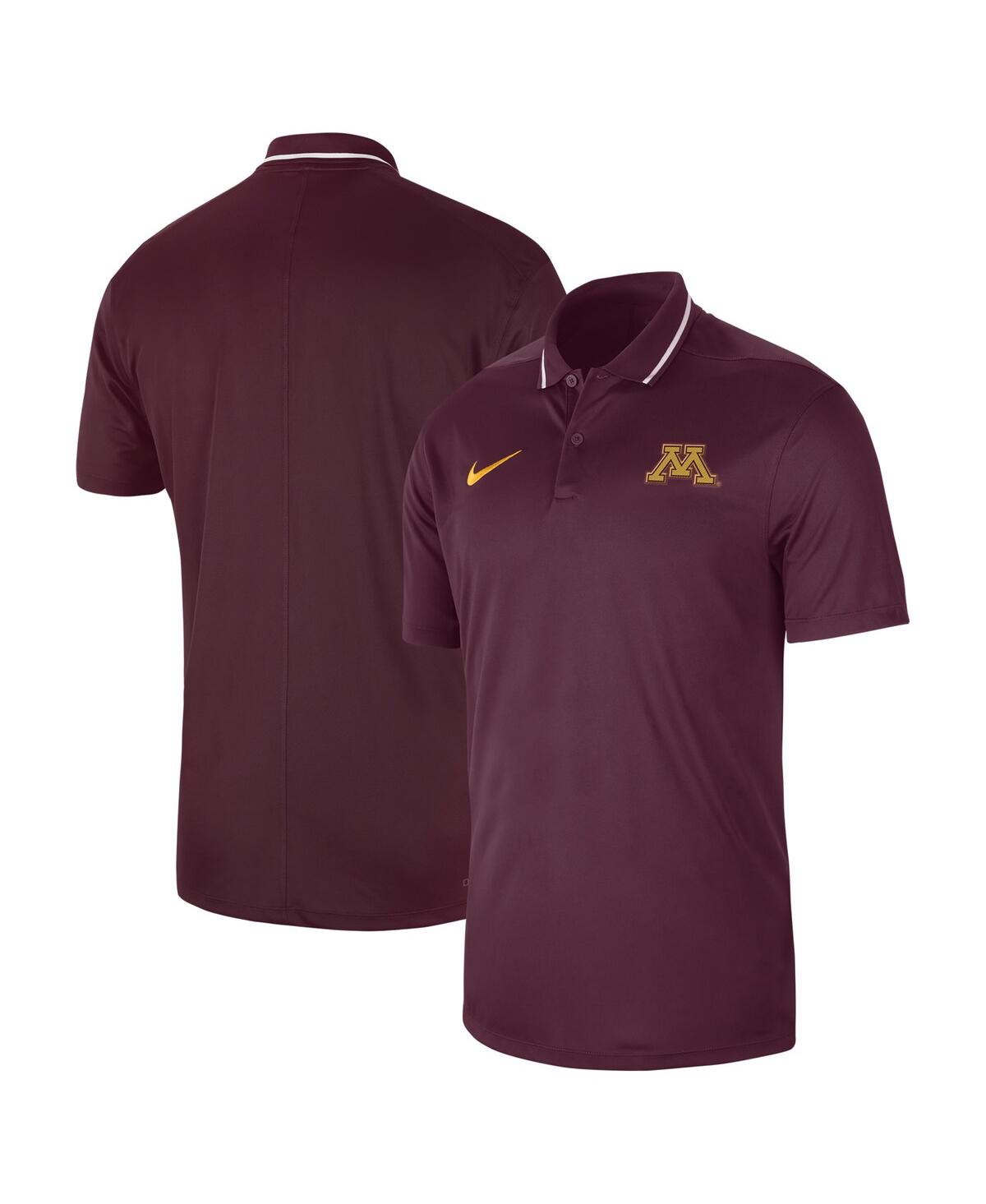 Shop Nike Men's  Maroon Minnesota Golden Gophers 2023 Sideline Coaches Performance Polo Shirt