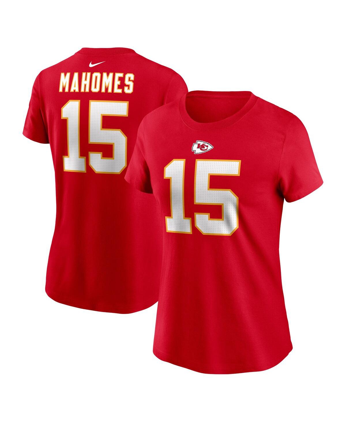 Nike Women's  Patrick Mahomes Red Kansas City Chiefs Player Name And Number T-shirt