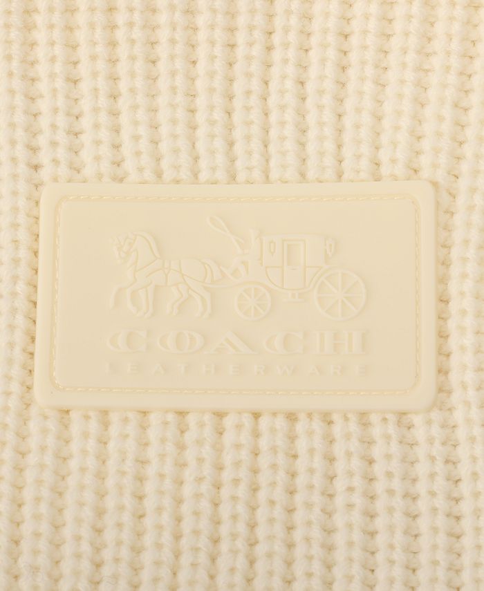 COACH Women's Rubber Patch Knit Cape Sweater - Macy's