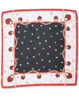 Collection Xiix Women's Locked Hearts Square Scarf - White Multi