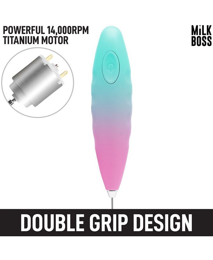 Zulay Kitchen Milk Boss Milk Frother for Coffee With Batteries Included