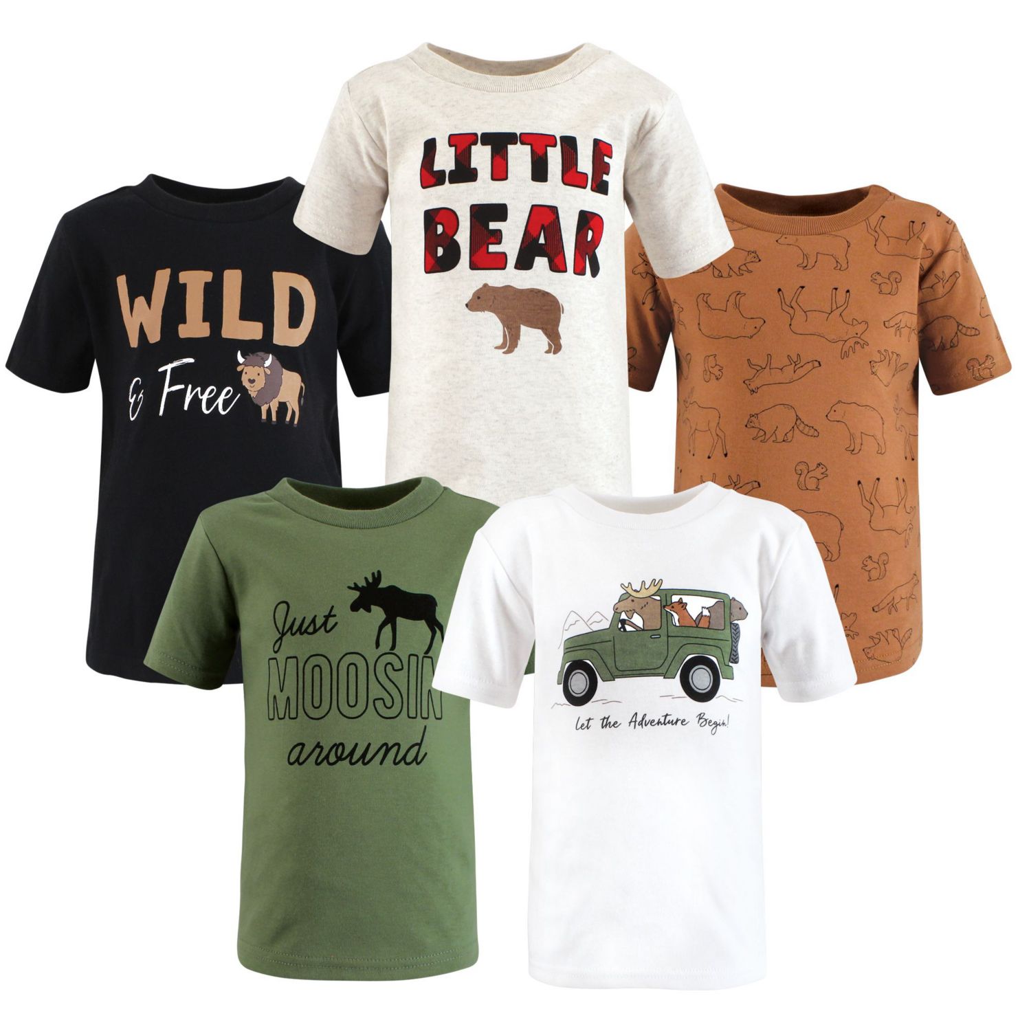 Baby Boys Hudson Short-Sleeve Crewneck Shirts