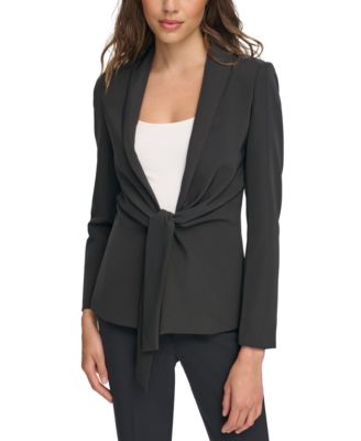 Donna Karan - Women's Tie-Front Jacket