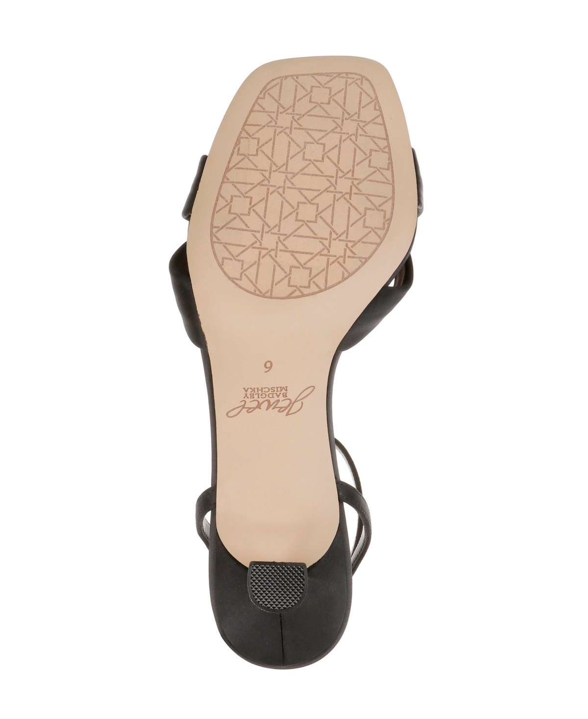 Jewel Badgley Mischka Women's Valarie Square Toe Kitten Heel Evening Sandals