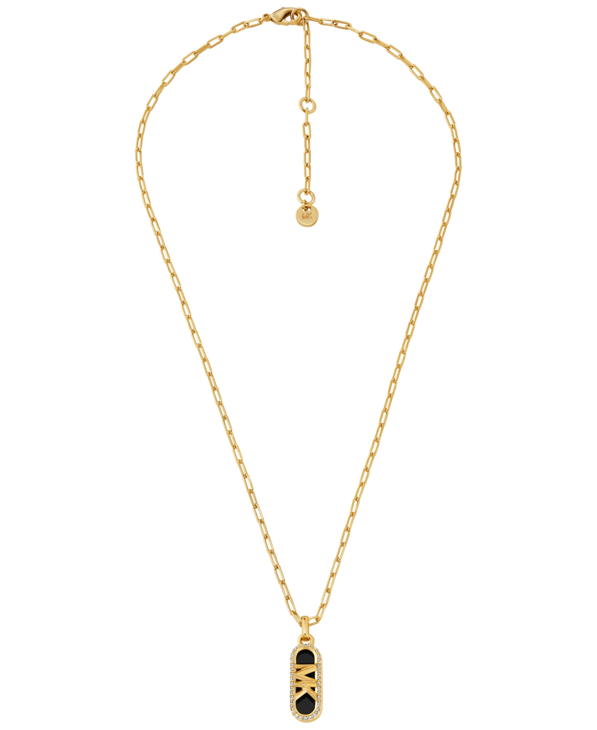 Michael kors dog tag necklace discount