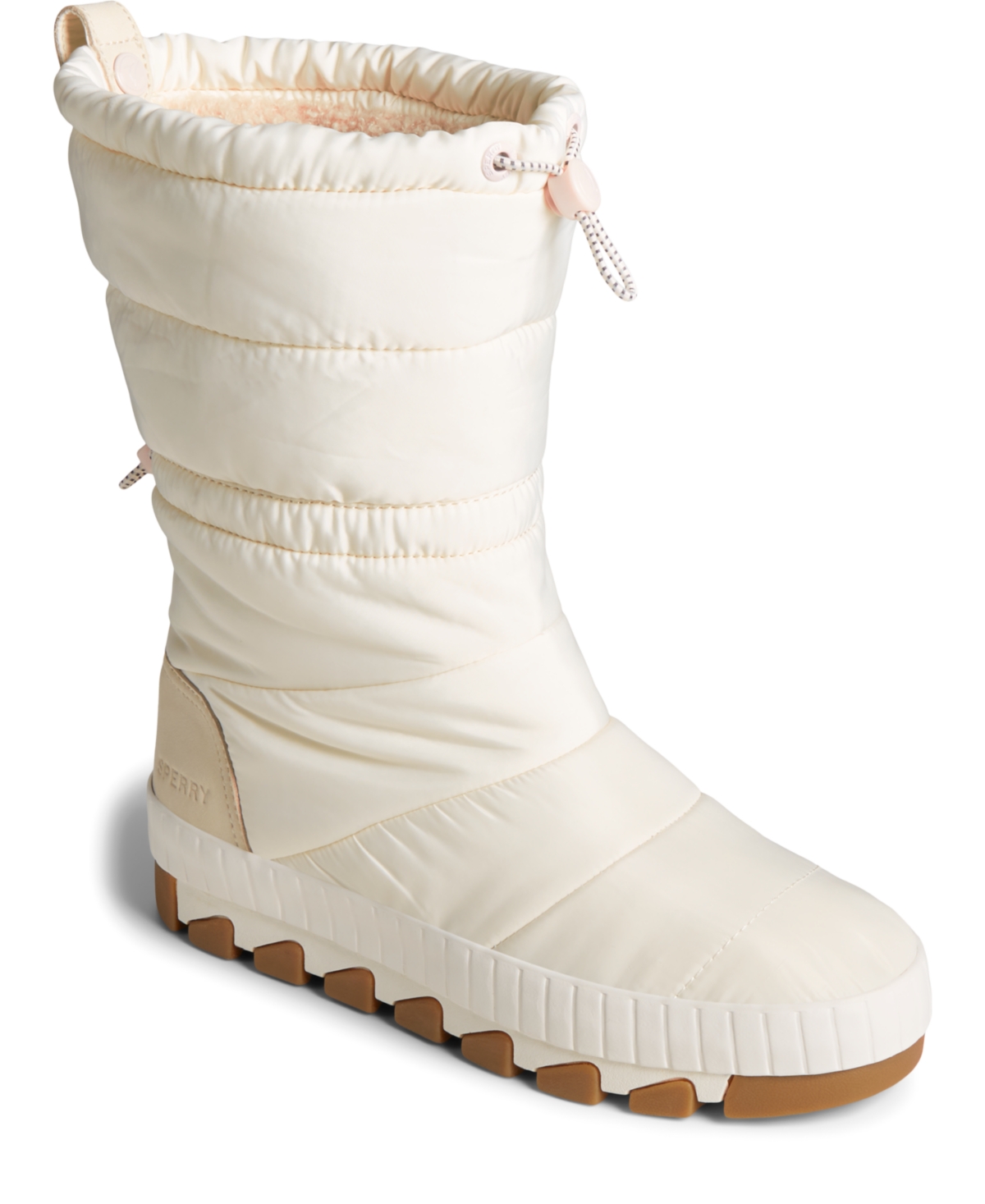 Sperry Torrent Cold Weather Wide Calf Boots In Ivory