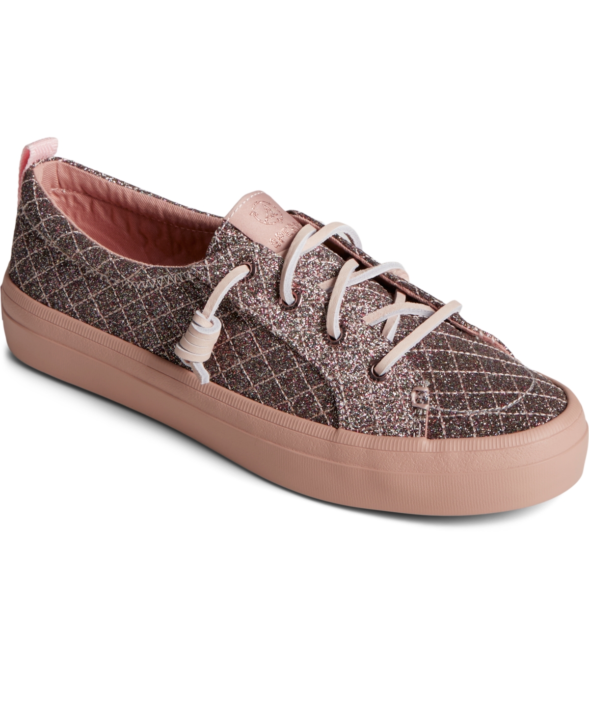 Sperry Crest Vibe Shimmer Sneakers In Rose