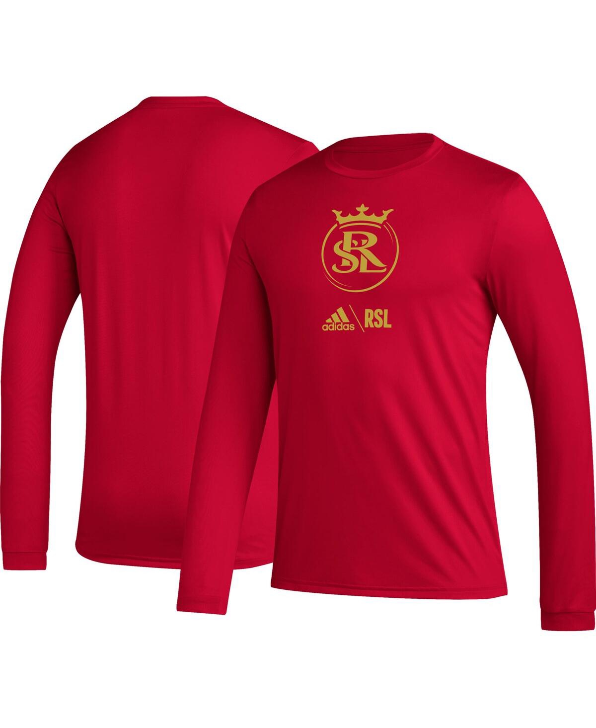 Adidas Originals Adidas Red Real Salt Lake Icon Long Sleeve T-shirt |  ModeSens