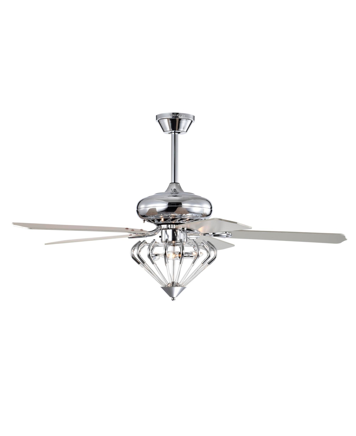 Home Accessories Alesya 52" 3-light Indoor Ceiling Fan With Light Kit And Remote In Chrome