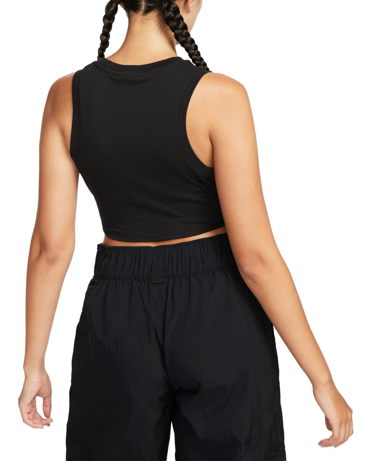 Nike Women's Sportswear Essentials Ribbed Cropped Tank -sail