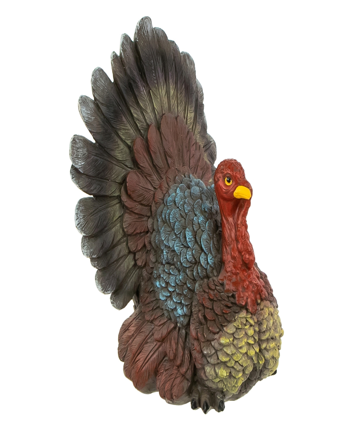 10.5" Fall Harvest Turkey Tabletop Decoration - Brown