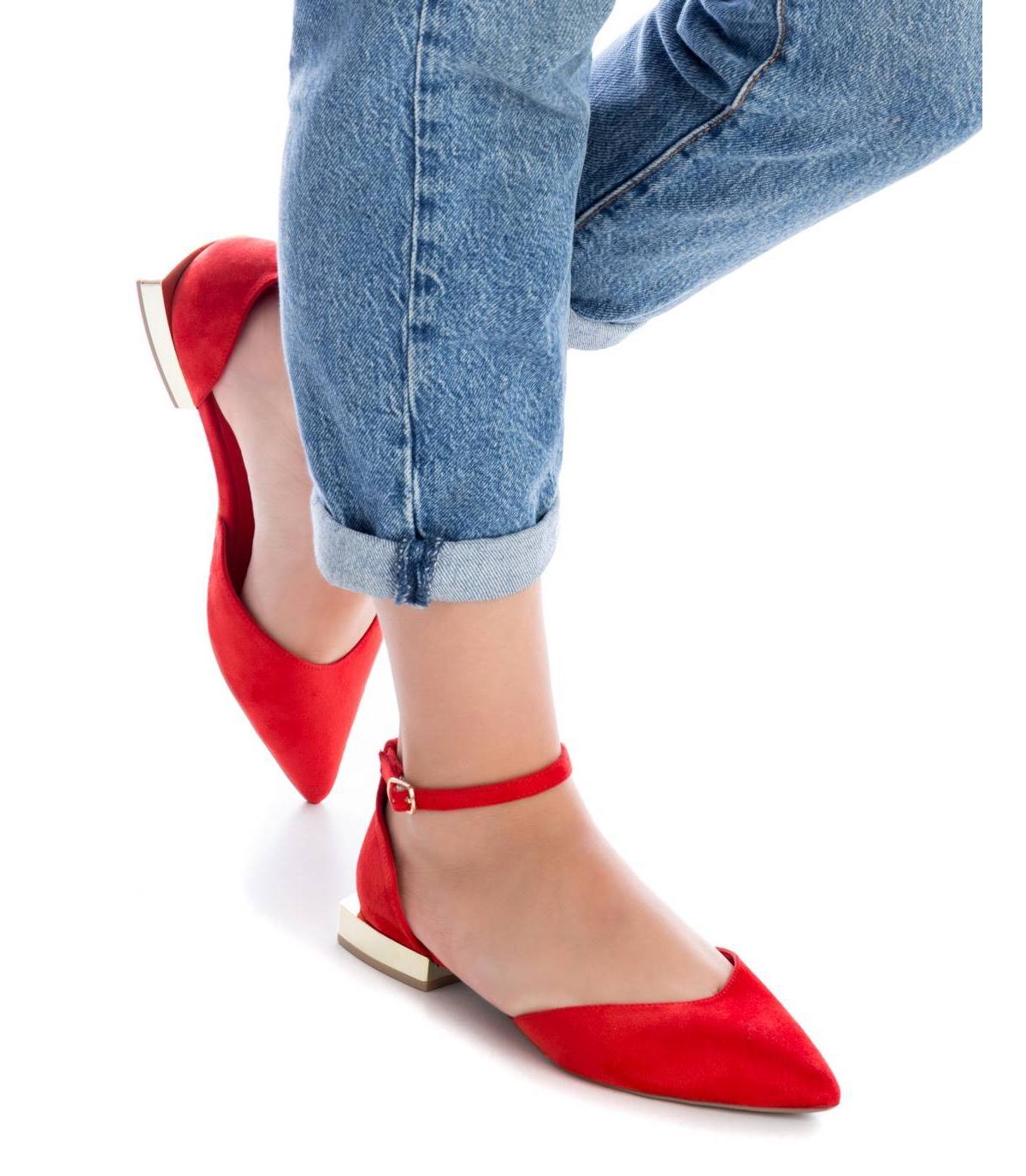 Xti Women's Suede Pointy Toe Ballet Flats By