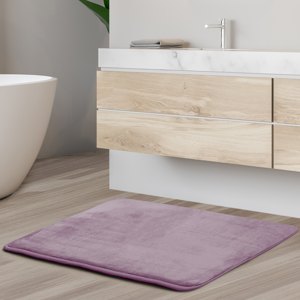 Ultra Soft Non-Slip Plush Memory Foam Bath Rug