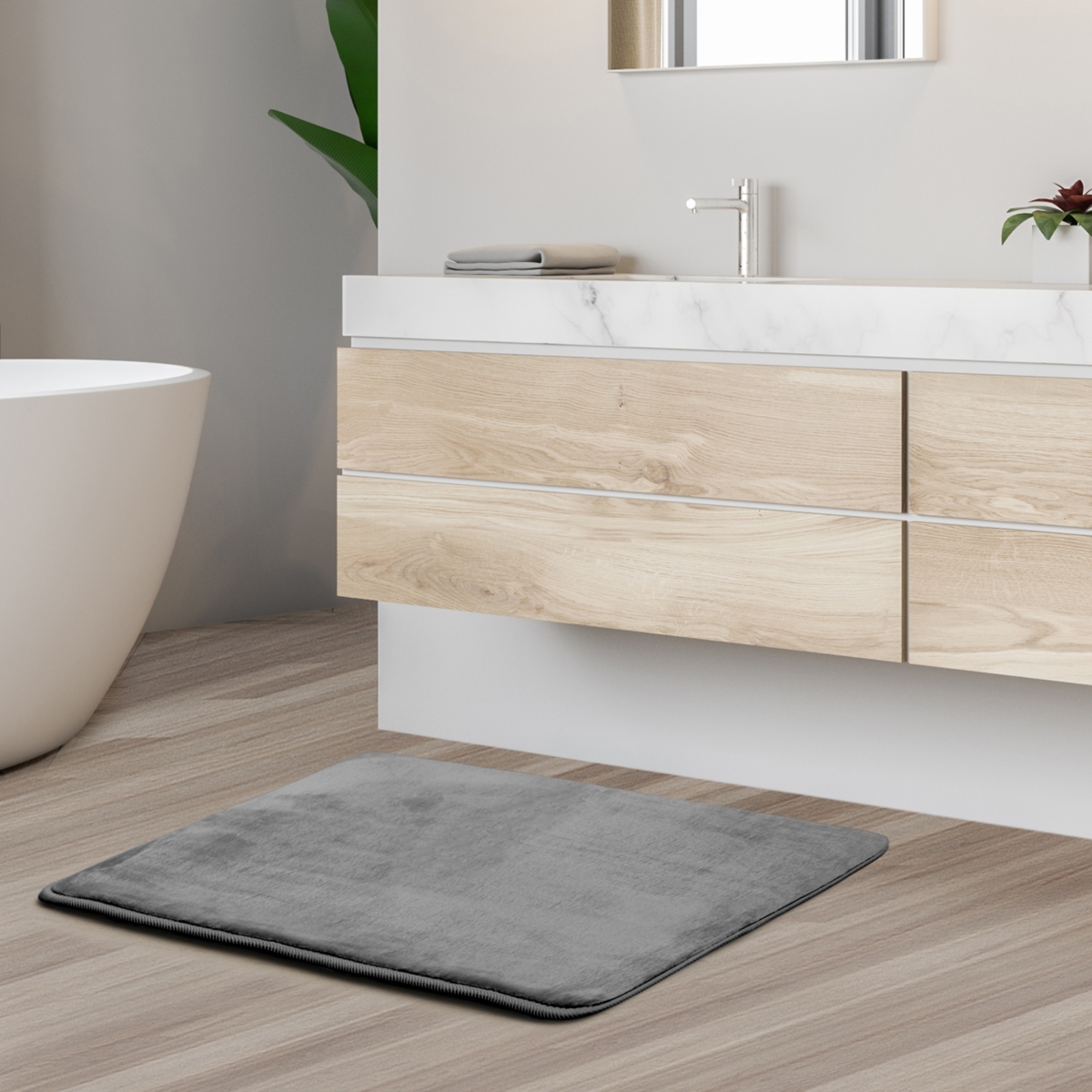 Ultra Soft Non-Slip Plush Memory Foam Bath Rug