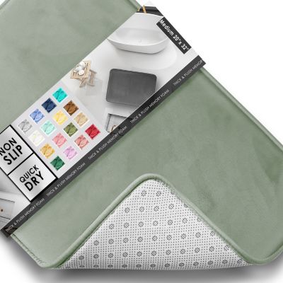 Non-Slip, Ultra Soft Plush, Memory Foam Bath Rug - Large 20"x32"