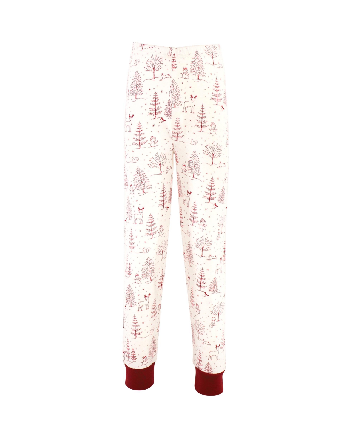 Touched by Nature Baby Boys Baby Unisex Organic Cotton Tight-Fit Pajama Set,- Winter woodland
