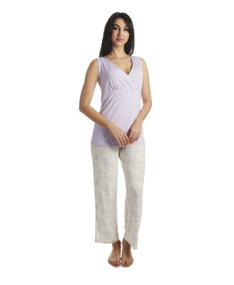 Maternity Analise During & After 5-Piece Maternity/Nursing Sleep Set