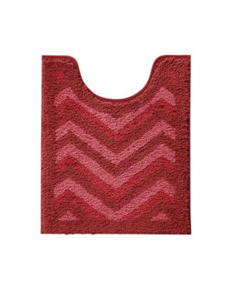 Ultra Soft Non Slip Shaggy Bath Rug - Chevron Design - Counter 20"x24"